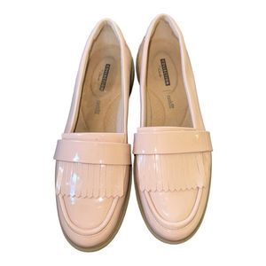 Clarks Raisie Theresa Women Slip On Loafer Flats Synthetic Light Pink Size 9.5 M